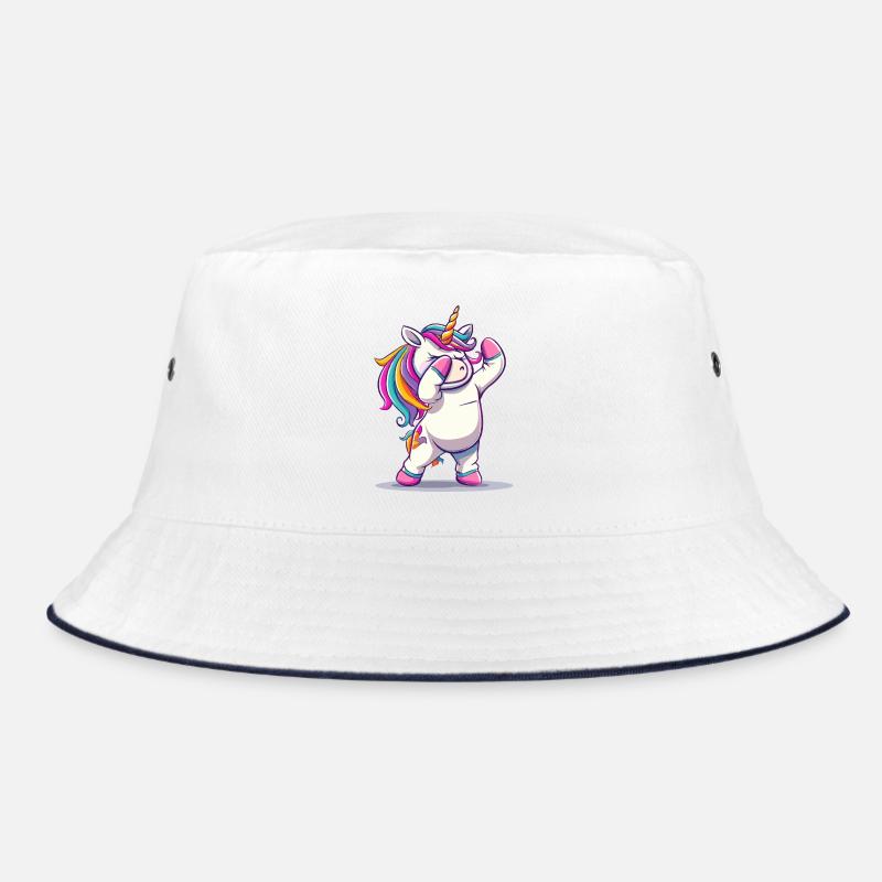 Regenbogen Dab Einhorn Bucket Hat