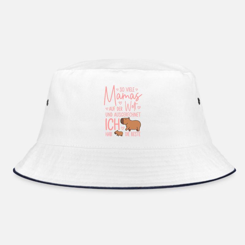 So viele Mamas Beste Mama Baby Muttertag Geschenk - Bucket Hat - Weiß/Navy