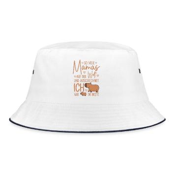 So viele Mamas Beste Mama Baby Muttertag Geschenk - Bucket Hat - Weiß/Navy - Vorne
