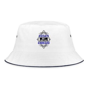 Software Developer Developer Cool Saying Coden - Bucket Hat - white/navy - Front