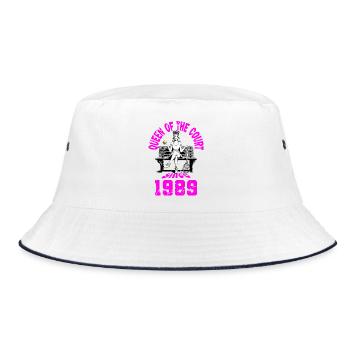 Maillot de tennis anniversaire femme anniversaire 1989 - Bob - blanc/marine - Devant