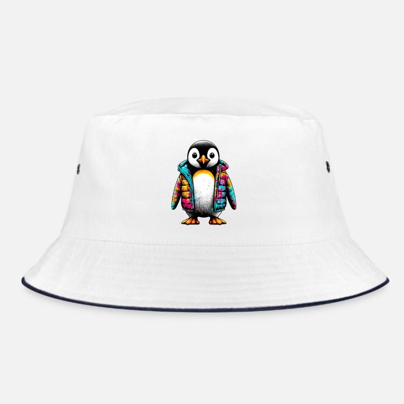 Pinguin mit Jacke Jacke Bucket Hat