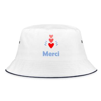 MISTRESS. THANK YOU. THANK YOU MISTRESS - Bucket Hat - white/navy - Front