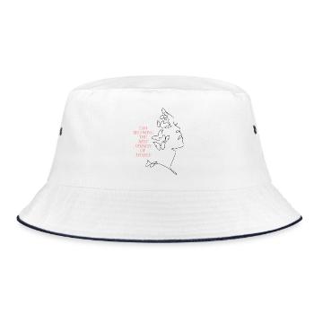 Best Version of Myself - Bucket Hat - white/navy - Front
