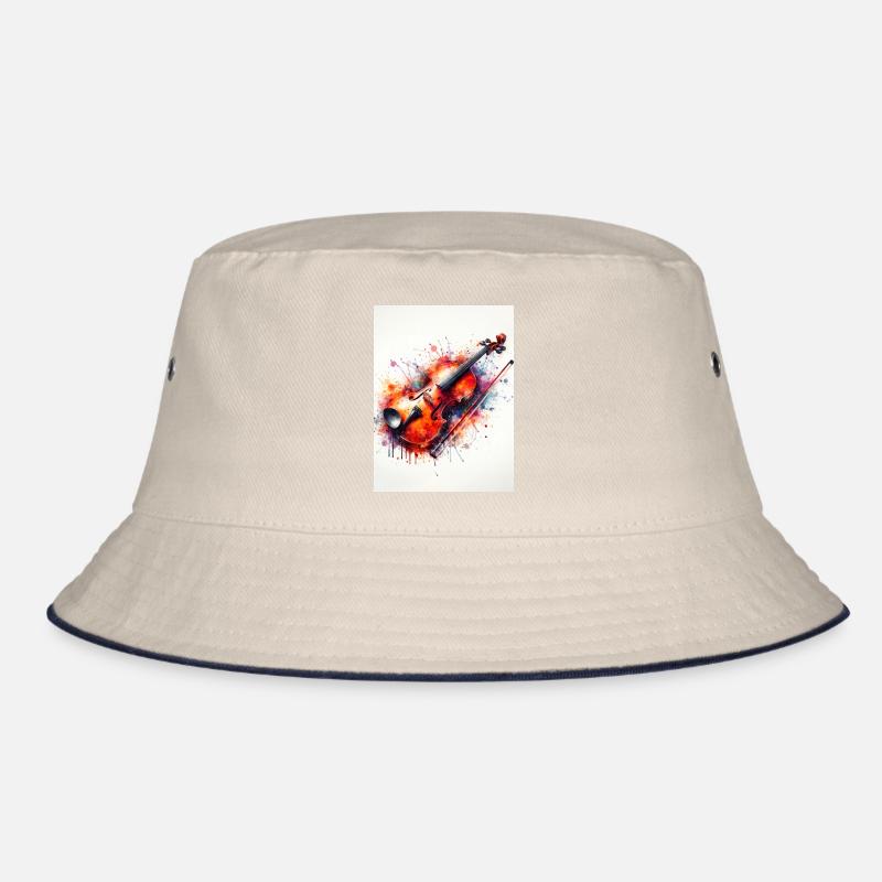 Violine in Aquarell Bucket Hat
