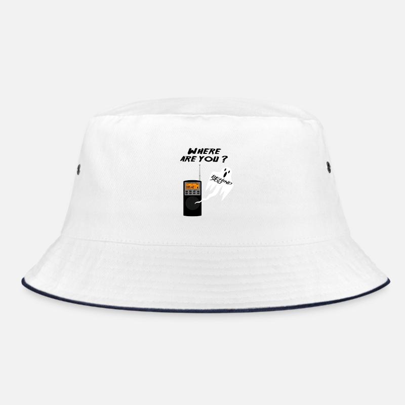 Phasmophobia EMF Geisterbox - Bucket Hat - Weiß/Navy
