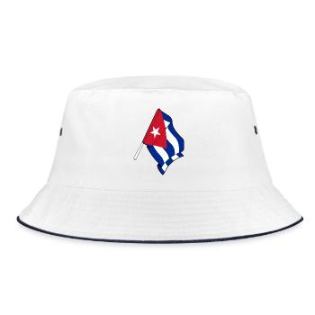 Drapeau de Cuba - Bob - blanc/marine - Devant
