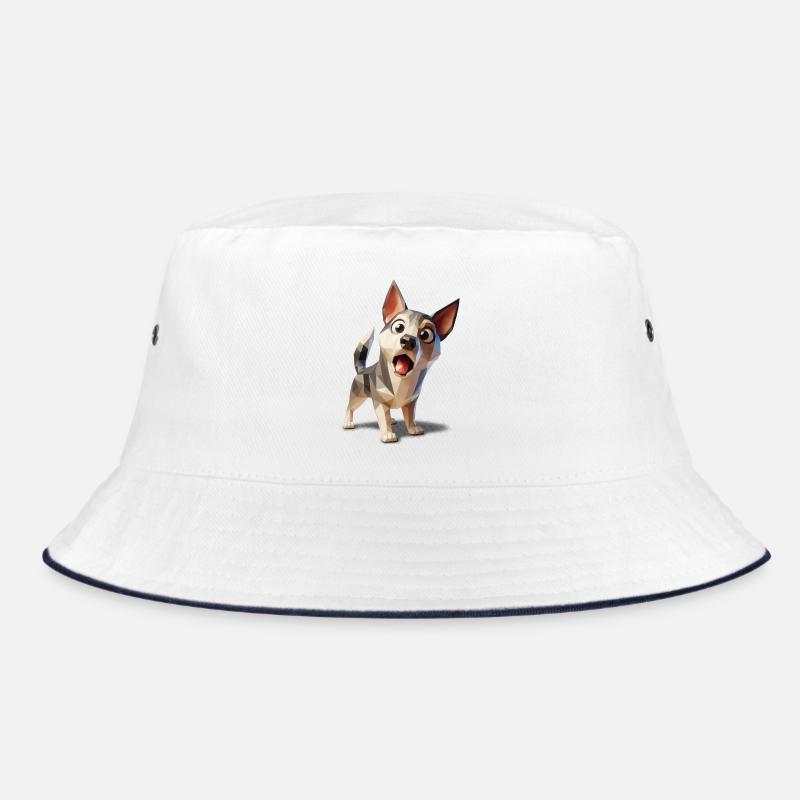 Chiot chien surpris lowpoly Bob