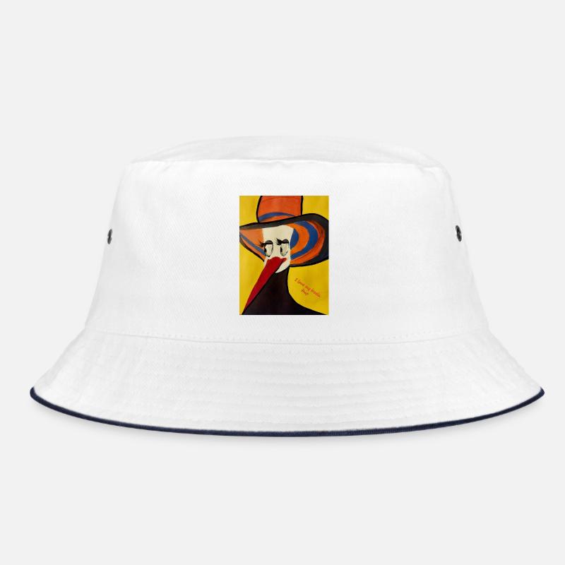 Creative pelican with hat Bucket Hat