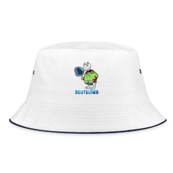 Beuteltier / Rettungsdienst & Anästhesie - Bucket Hat - Weiß/Navy - Vorne