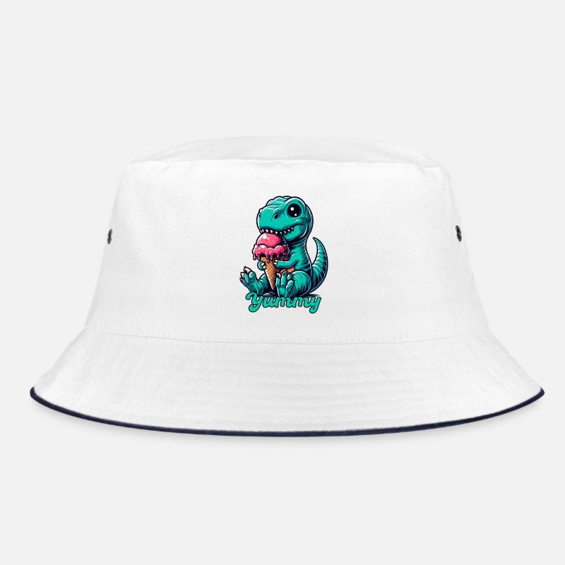 Süßer T-Rex mit Eis Dinosaurier Geschenk Bucket Hat