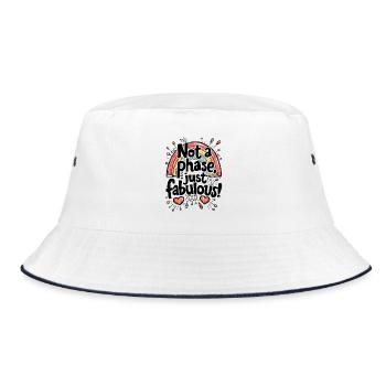 NOT A PHASE JUST FABULOUS - Bucket Hat - white/navy - Front