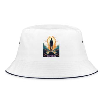 Confidence – Strength through self-confidence - Bucket Hat - white/navy - Front