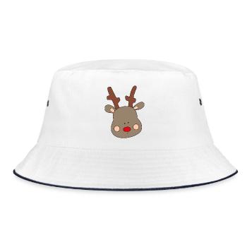 mignon orignal pour Noël - Bob - blanc/marine - Devant