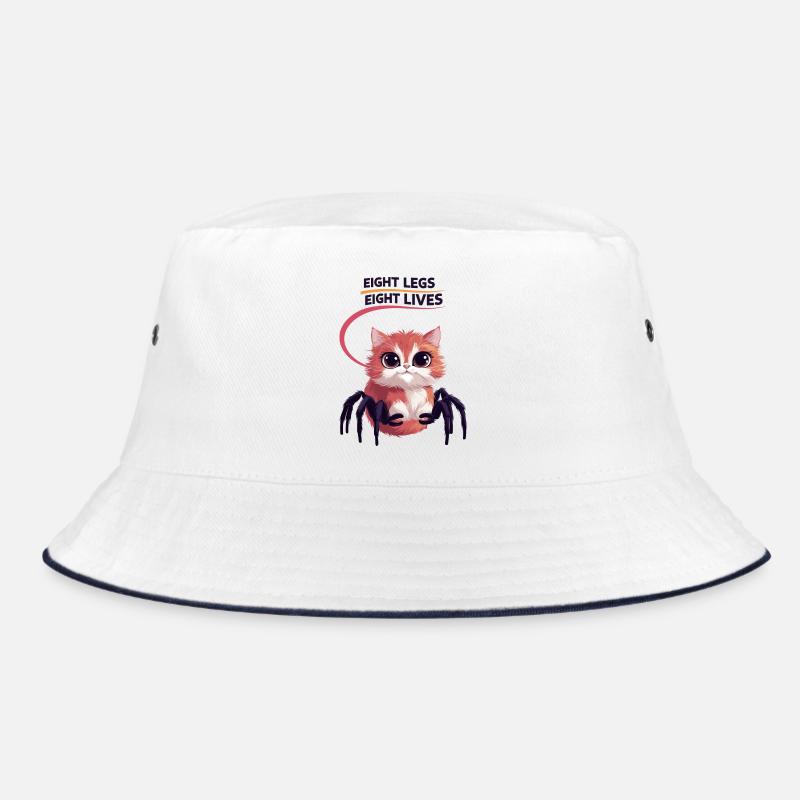 Cute Spiders Cat Bucket Hat
