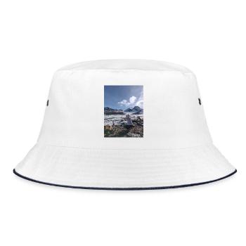 Saint Solin d'Arves Glacier - Bucket Hat - white/navy - Front