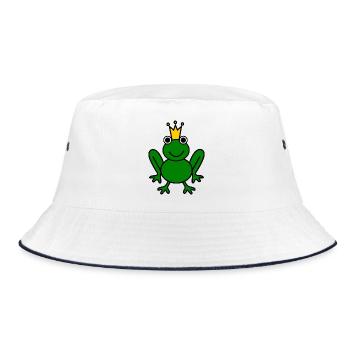 Frog. anniversary. Anniversary Decade - Bucket Hat - white/navy - Front