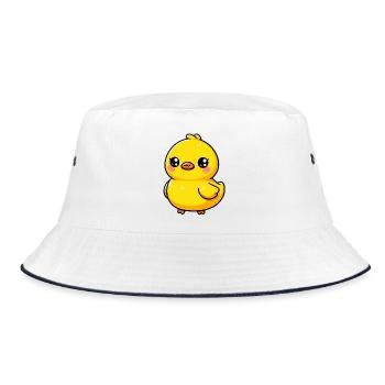 Duckling Duck Duck Duck - Bucket Hat - white/navy - Front