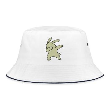 Dabbing Lapin - Bob - blanc/marine - Devant