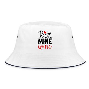 Funny Be Mine Vin Saint-Valentin Amateur de vin - Bob - blanc/marine - Devant