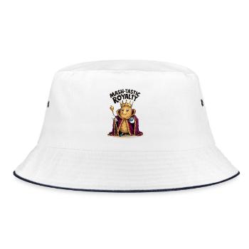 Mash-tastic Potato King - Bucket Hat - white/navy - Front