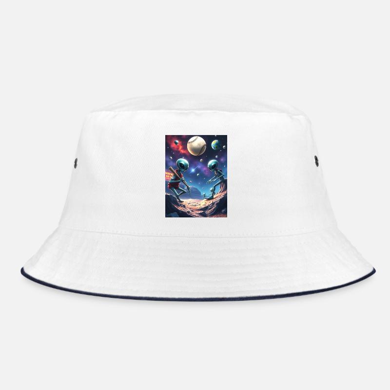 Baseball extraterrestre - Bob - blanc/marine