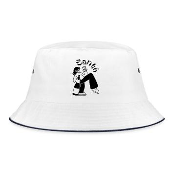 Santé: Das Leben feiern - Bucket Hat - Weiß/Navy - Vorne