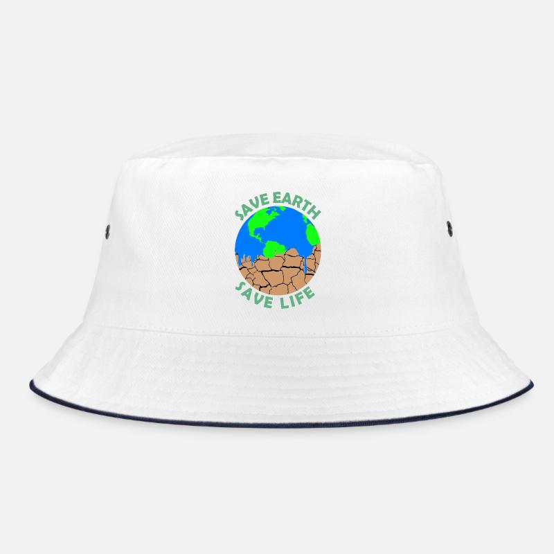 Save earth save life Bucket Hat