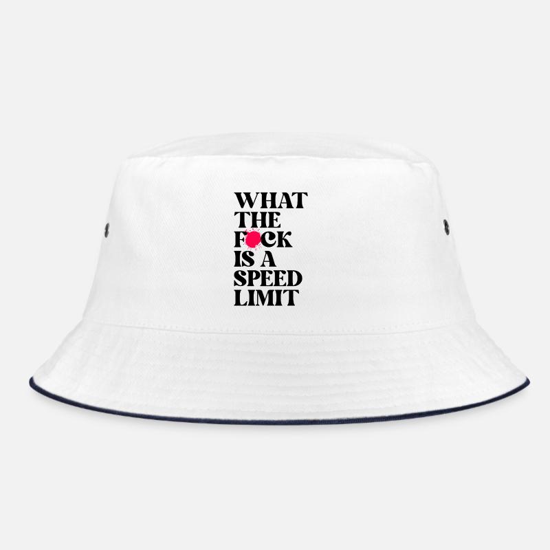 Auto - Bucket Hat - Weiß/Navy