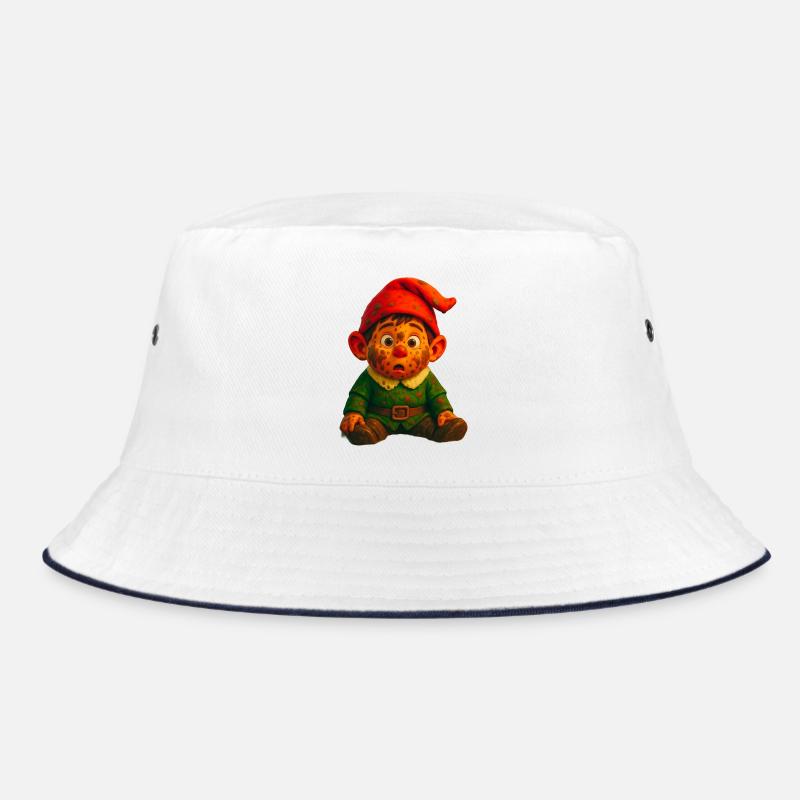 Kobold - Bucket Hat - Weiß/Navy