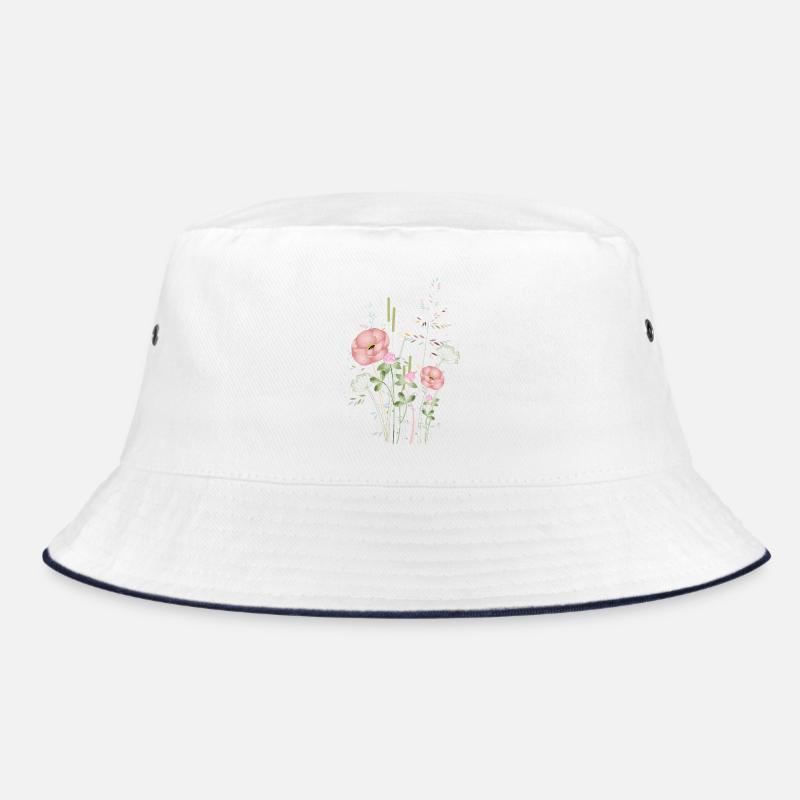 Tendre prairie d’été avec des fleurs en pastel Bob