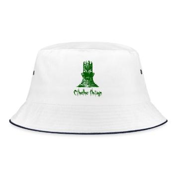 Statue of Cthulhu - Bucket Hat - white/navy - Front