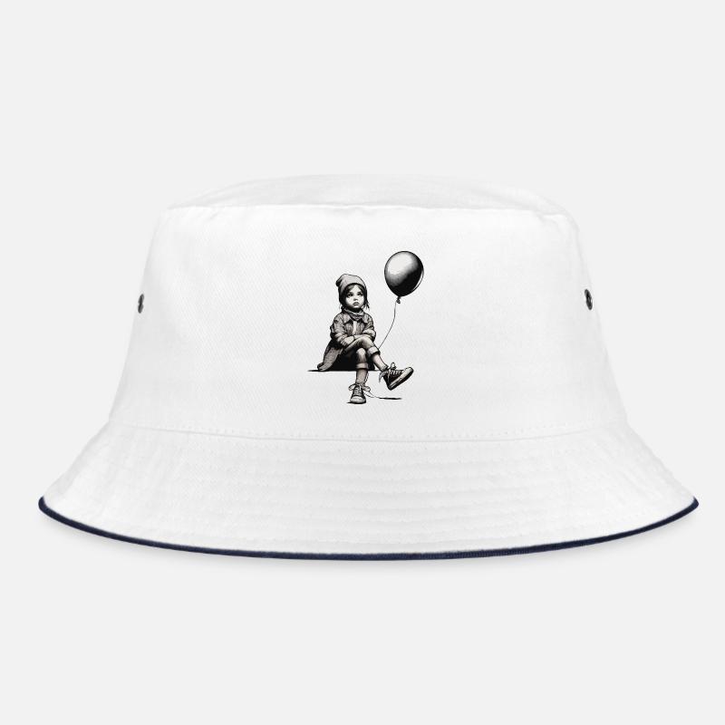 Mädchen mit Luftballon Bucket Hat