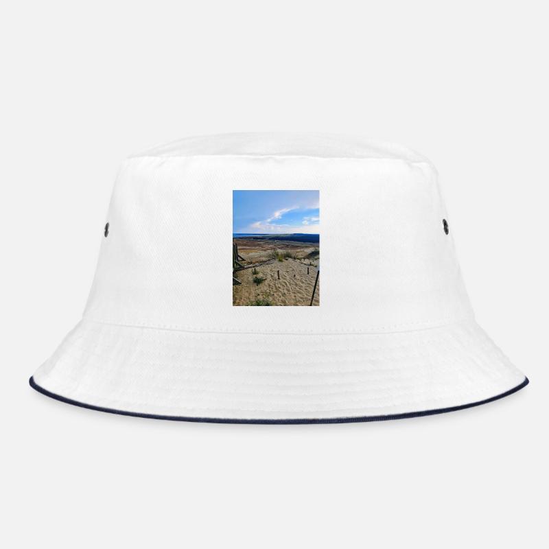 Curonian Spit - Bucket Hat - white/navy