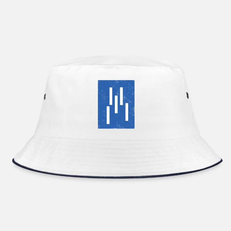 Abstract Vertical Lines Composition Bucket Hat