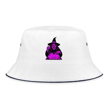Hypnotic Witch Board - Bucket Hat - white/navy - Front
