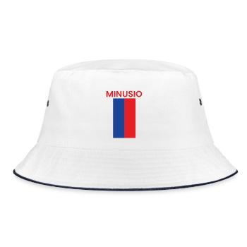 Minusio Souvenir Ticino - Bucket Hat - white/navy - Front