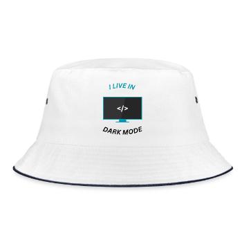 Programmer Motivation Design - Bucket Hat - white/navy - Front