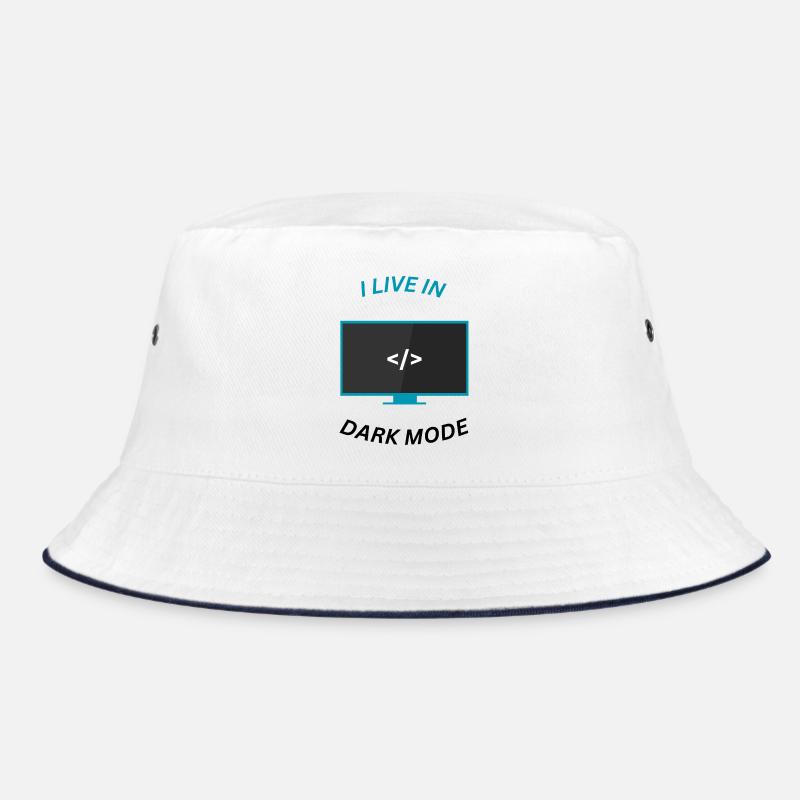 Programmierer Motivation Design - Bucket Hat - Weiß/Navy