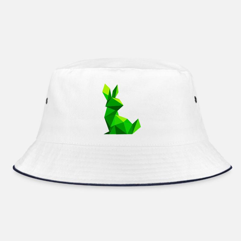 Lowpoly Rabbit Bucket Hat