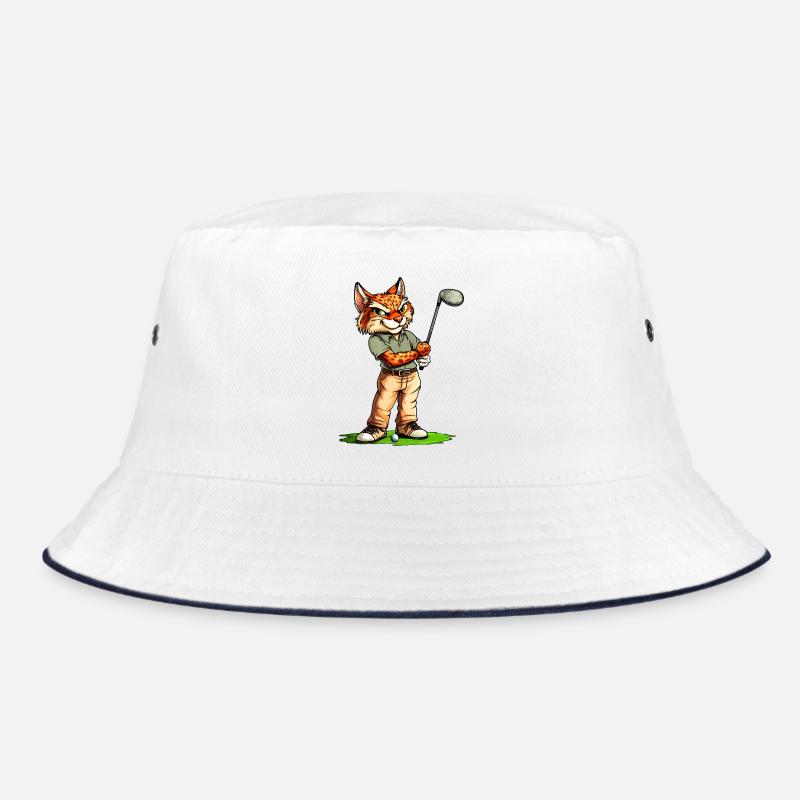 Luchse Golf / Golfspieler Luchs Bucket Hat