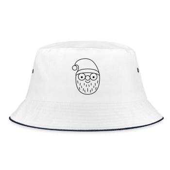 Nicholas - Bucket Hat - white/navy - Front