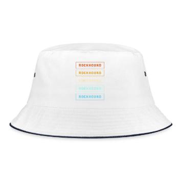 Geologist Geologist Geology Rock Stones Collecting - Bucket Hat - white/navy - Front
