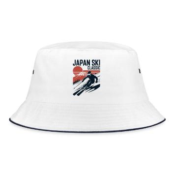 Japan Ski Classic Design rétro - Bob - blanc/marine - Devant