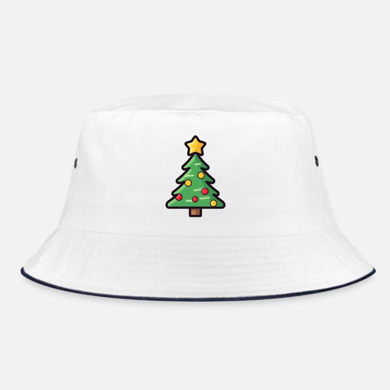 Conception de dessin animé d’arbre de Noël festif - Bob - blanc/marine