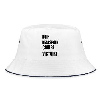 victory - Bucket Hat - white/navy - Front