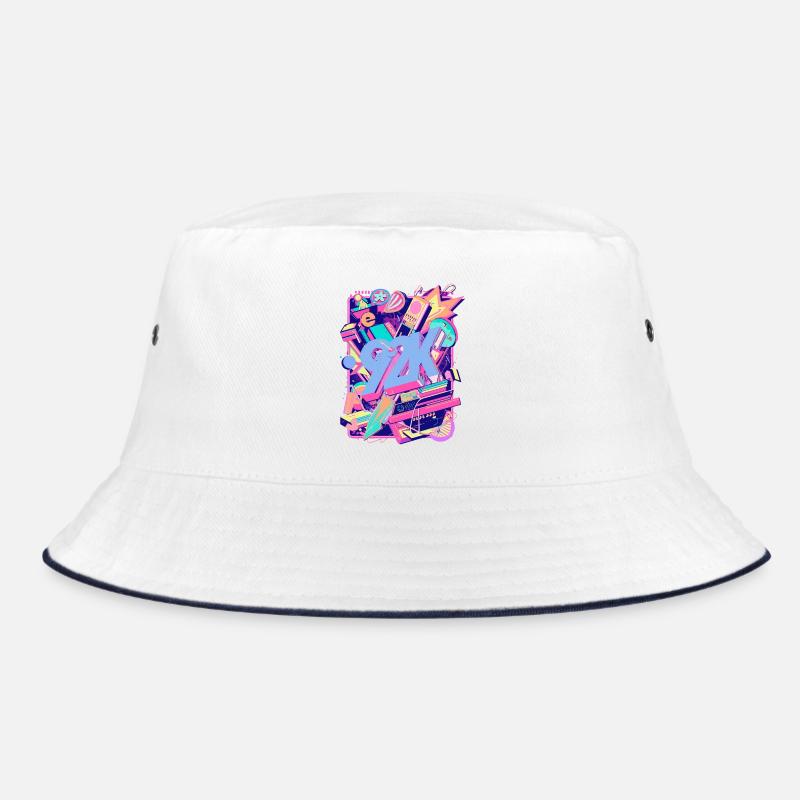 Neon 90er Retro Teaser Y2K Bucket Hat