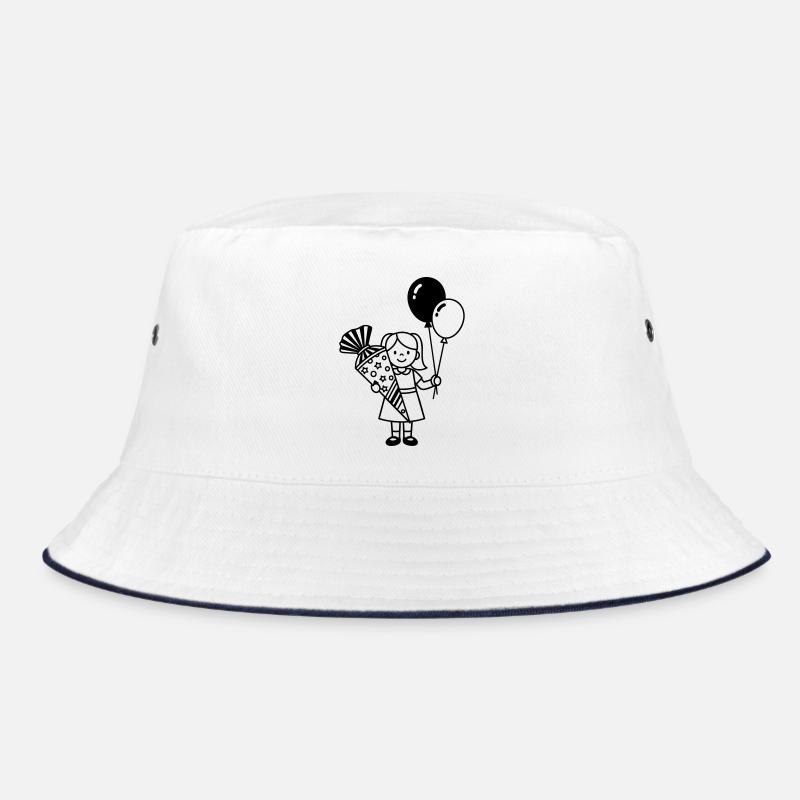 Einschulung Mädchen mit Schultüte Bucket Hat