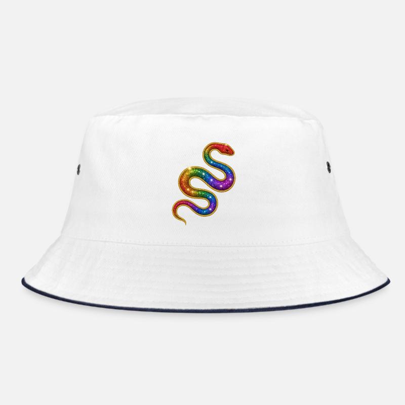 Regenbogen Glitzer Schlange Bucket Hat