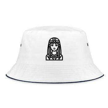 pharaoh - Bucket Hat - white/navy - Front